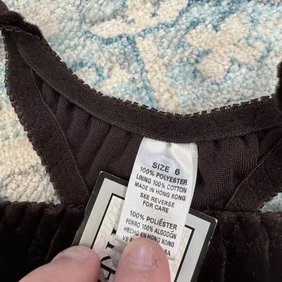 Secret Treasures Vintage Velvet Glossy Thong String Panties Bikini High Cut Y2K - Picture 3 of 4